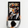 Wallity Pintura Decorativa de Vidrio Templado Multicolor 46 x 72 cm